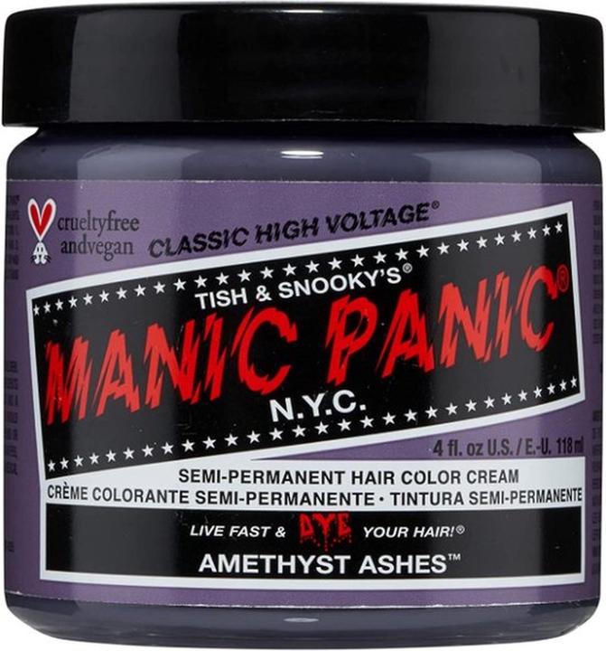 Manic Panic Cendres D'Amethyste Cruelty Free Vegan Hair Color 118ml (Amethyst Ashes)