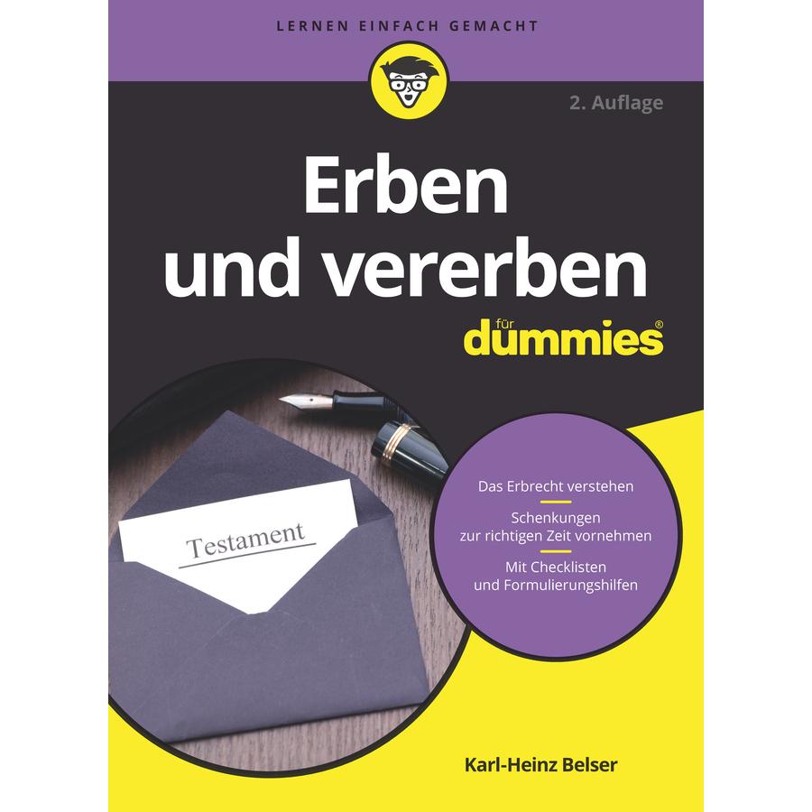 Erben und vererben für Dummies, Sachbücher von Karl-Heinz Belser