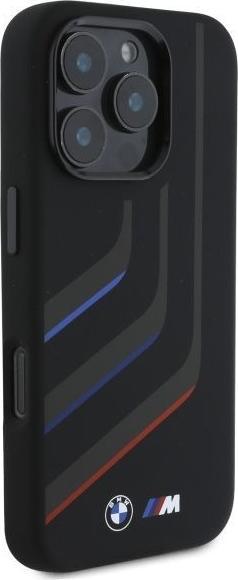 Image du produit BMW BMHMP16X23SLIK iPhone 16 Pro Max 6.9" czarny/black hardcase Silicone Turning Lines MagSafe (Apple iPhone 16 Pro Max)