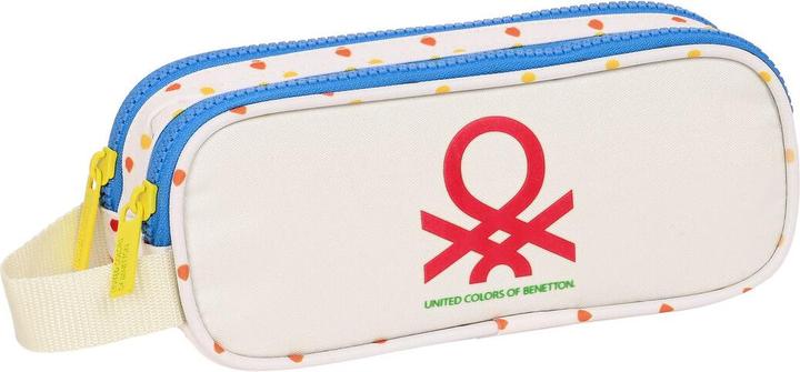 Benetton Zweifaches Mehrzweck-Etui Topitos Weiss (21 x 8 x 6 cm)