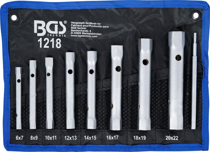 Actual product image BGS Box Spanner Set 6 x 7 - 20 x 22 mm 9 pcs.