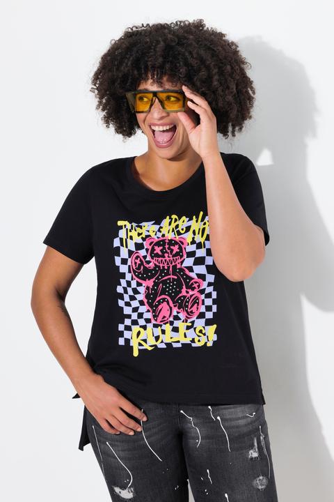 Produktbild Angel of Style T-Shirt, Boxy Fit, Teddy-Motiv, Halbarm (48)