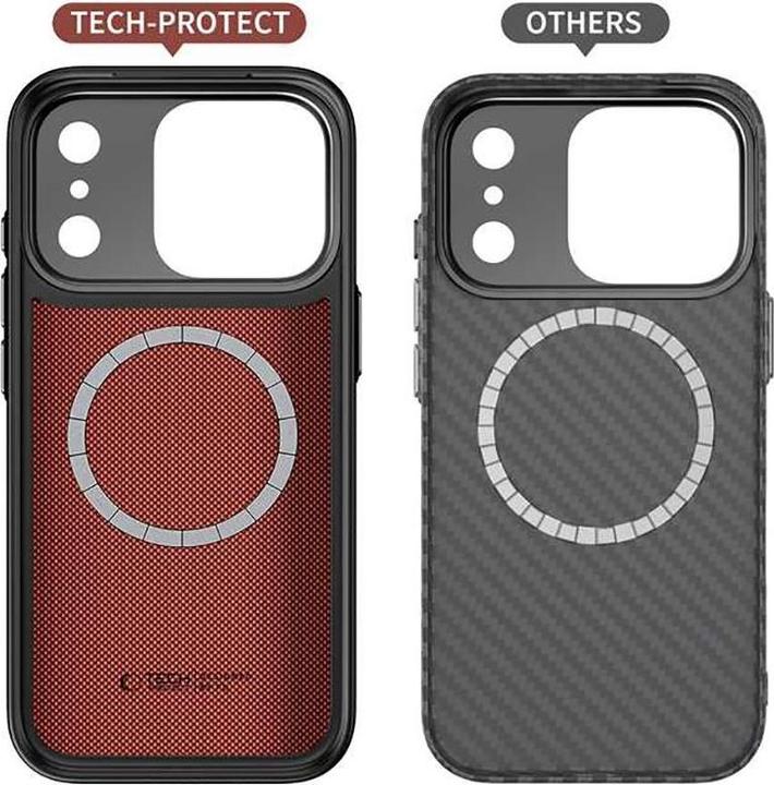 Immagine prodotto Tech-Protect Kevlar Aramid Cc Magsafe Iphone 17 Pro Max Schwarz (Apple iPhone 17 Pro Max)