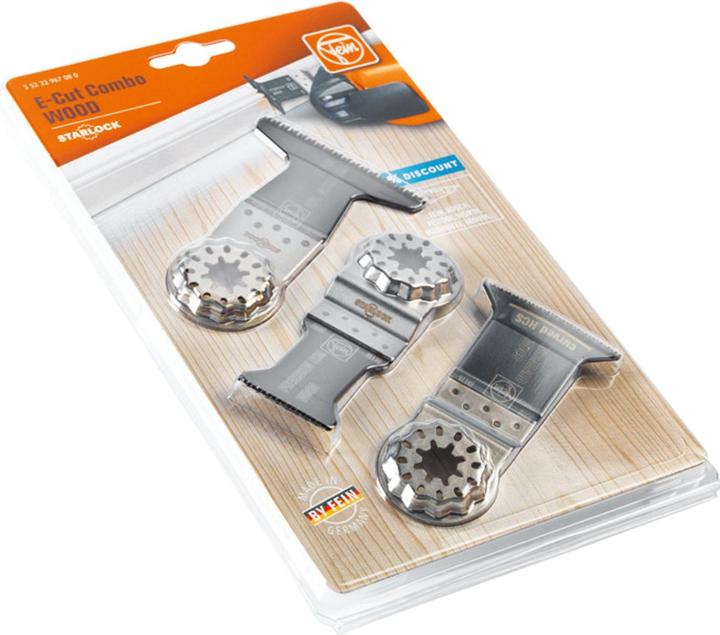 Produktbild Fein Tauchsägeblatt E-Cut Combo Starlock Wood, 3-teilig