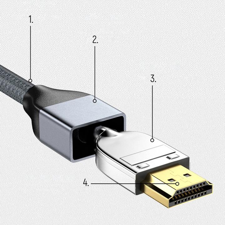 Immagine prodotto Wozinsky cavo HDMI 2.1 8K 60 Hz 48 Gbps / 4K 120 Hz / 2K 144 Hz 3 m argento (WHDMI-30) (3 m, HDMI, 2.1)
