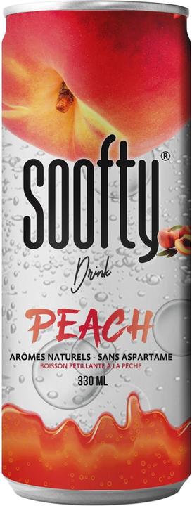 Actual product image Soofty Drink Soft-Drinks Pfirsich 24 x 0.33 l (1 x 33 cl)