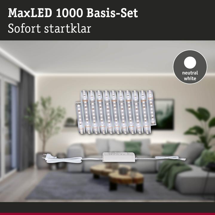 Actual product image Paulmann MaxLED 1000 Basisset (Neutral White, 300 cm, Indoor)