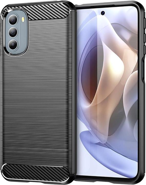 Techsuit - Carbon Silicone - Motorola Moto G31 4G / Moto G41 4G - Black (Motorola Moto G31, Motorola Moto G41)