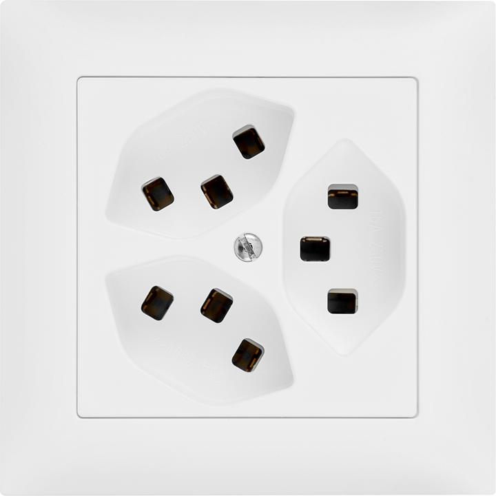 PRESA FISSA DA PARETE A 10° - IP67 - 3P T 16A 380-415V 50/60HZ - ROSSO - 6H - CABLAGGIO A VITE - Foto 3