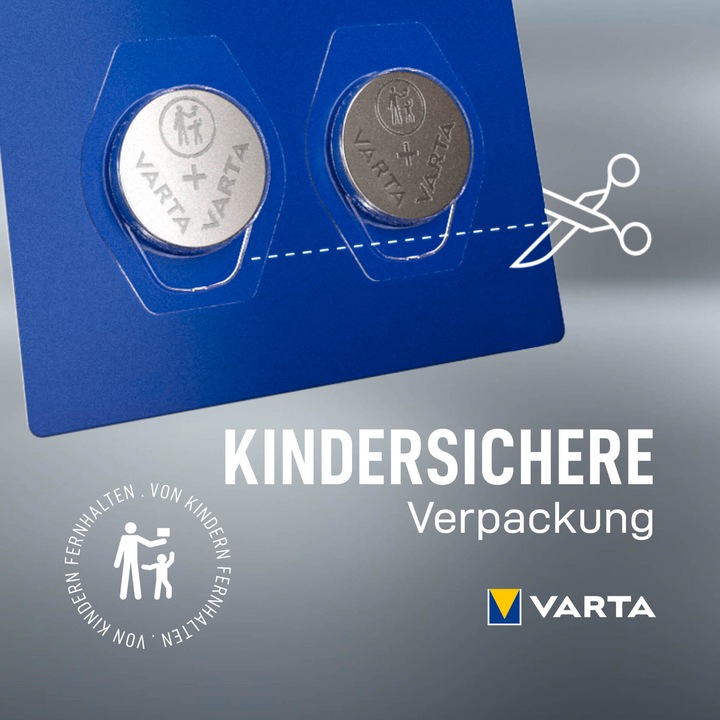 Produktbild Varta Batterie Knopfzelle CR2450 3V 570mAh Lithium 4St. (4 Stk., CR2450, 570 mAh)