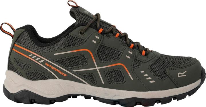 Dunkel-Khaki, Leuchtend Orange