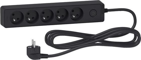 Immagine prodotto Schneider Electric Odace Protettore di sovratensione 5 prese 3 m juoda (ST9353B) (3 m, CEE 7/5)