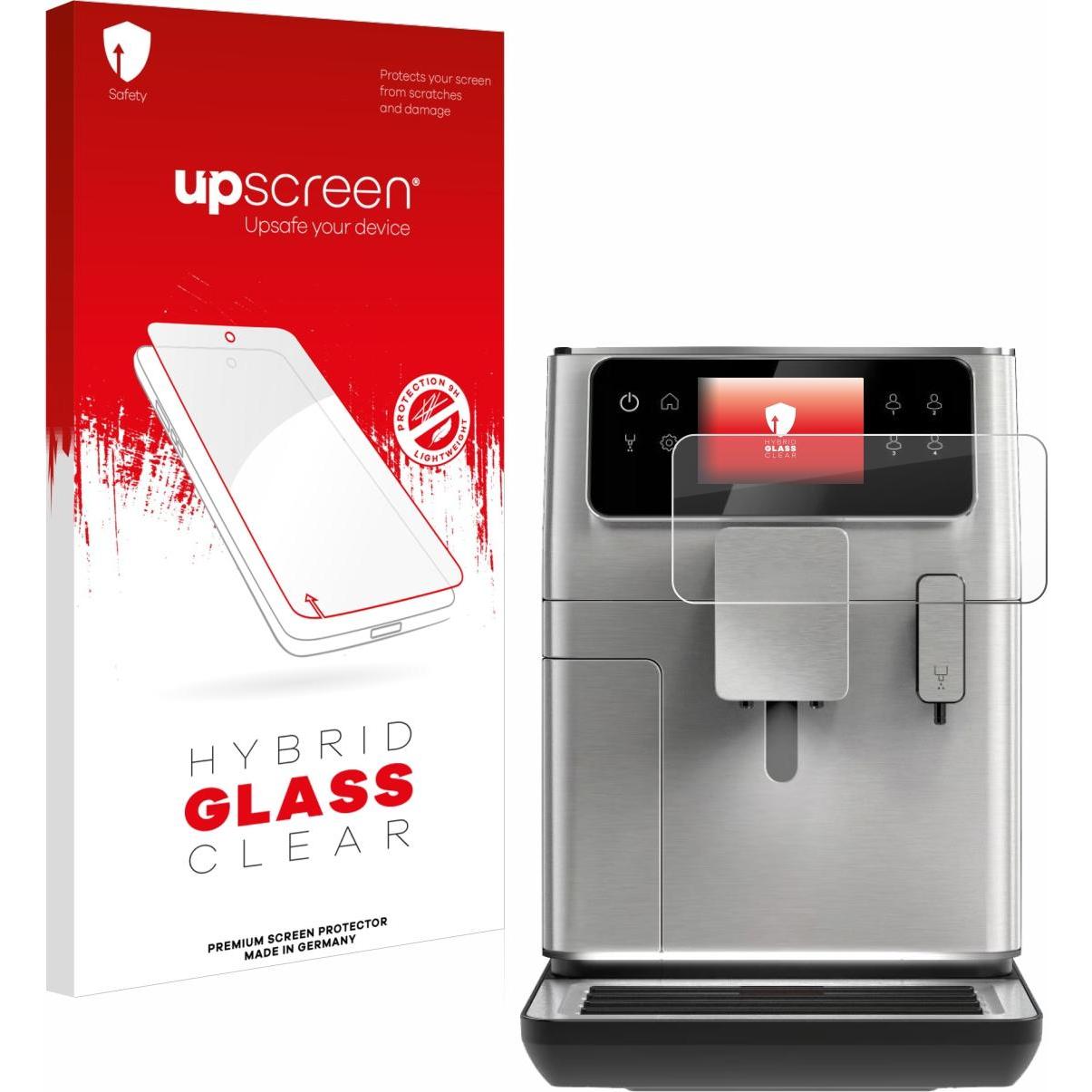 upscreen Schutzglas Schutzfolie Displayschutz Display Schutz Glas Folie klar, Zubehör Kaffeemaschinen, Transparent