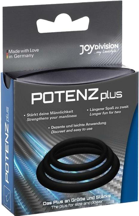 Actual product image Joydivision POTENZplus penis ring transp. set of 3 (3.50 cm)