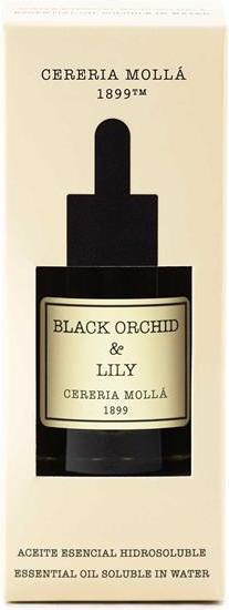 Actual product image Cereria Molla 1899 Black Orchid & Lily Fragrance Oil for Diffuser 30ml Bottle Atomiser, BR3023