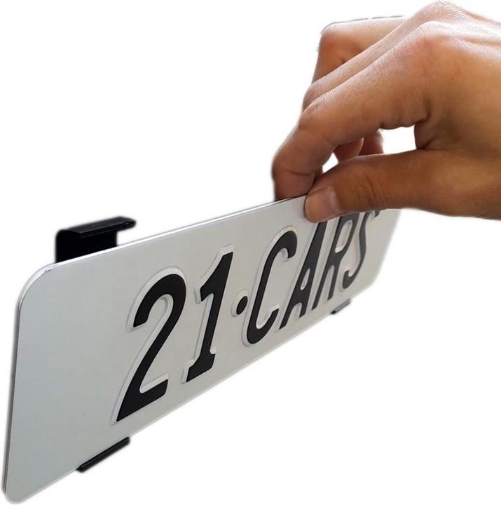 Produktbild 21cars Klick Kennzeichenhalter Hochformat (Front + Heck, Hochformat)