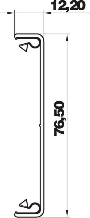 Produktbild OBO Bettermann OBO GA-OTEL Oberteil 80x2000 Alu EL (200 cm)