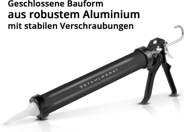 Produktbild Stahlwerk Silikonpistole SPB-600 ST mit 600 ml aus Aluminium Silikonpresse