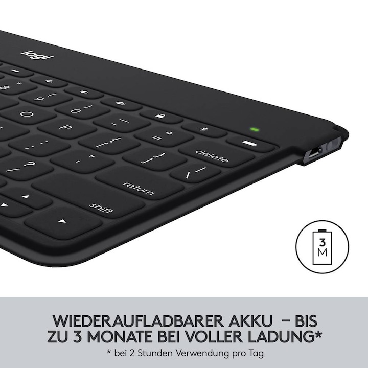 Actual product image Logitech Keys-To-Go (DE, iPad, iPhone, Apple TV)