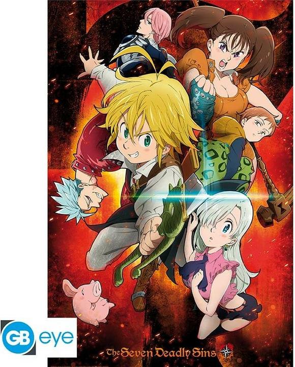 Image du produit ABYstyle THE SEVEN DEADLY SINS - Affiche Personnages 91.5x61 (91,5 x 61 cm)
