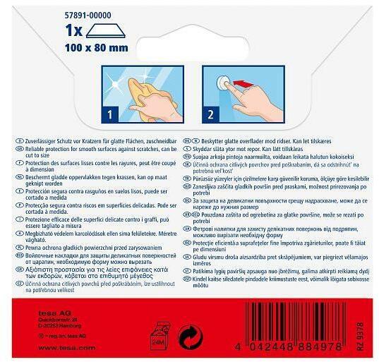 Produktbild tesa PROTECT Filzgleiter rechteckig (Filzgleiter, 1 Stk.)