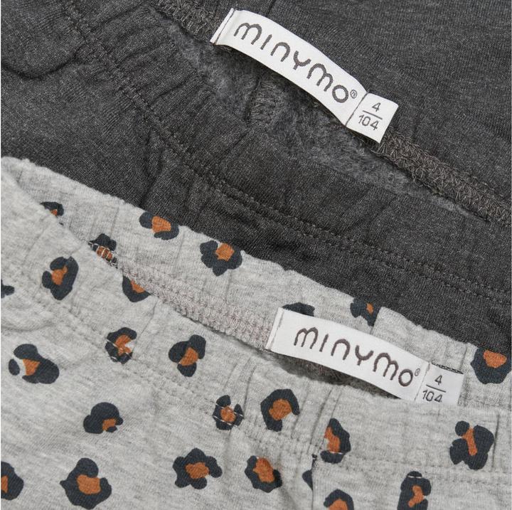 Produktbild Minymo Leggings 2er Set Greymelange Gr. 122 (122)