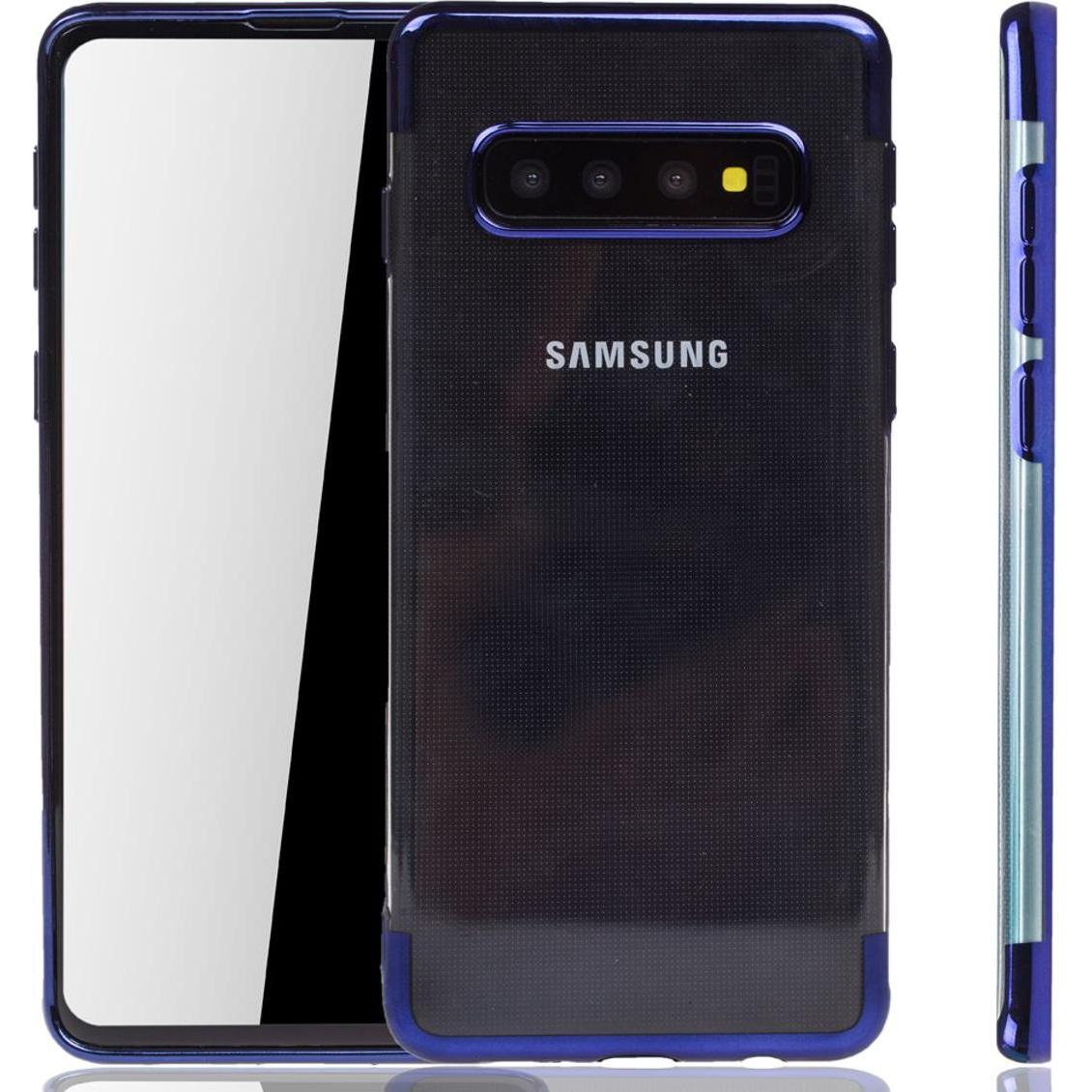 König Design Handyhülle für Samsung Galaxy S10 Plus Schutzcase Backcover Bumper Etuis Blau (Samsung Galaxy S10+), Smartp...