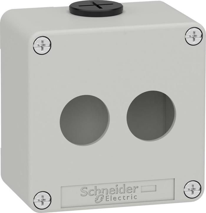 Produktbild Schneider Electric XAPD1202 Leergehäuse XAP Metall grau für 2x22mm - CSA (Gehäuse)