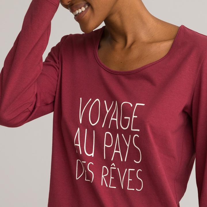 Produktbild La Redoute Collections Pyjama mit langen Ärmeln aus Baumwoll-Jersey (54)