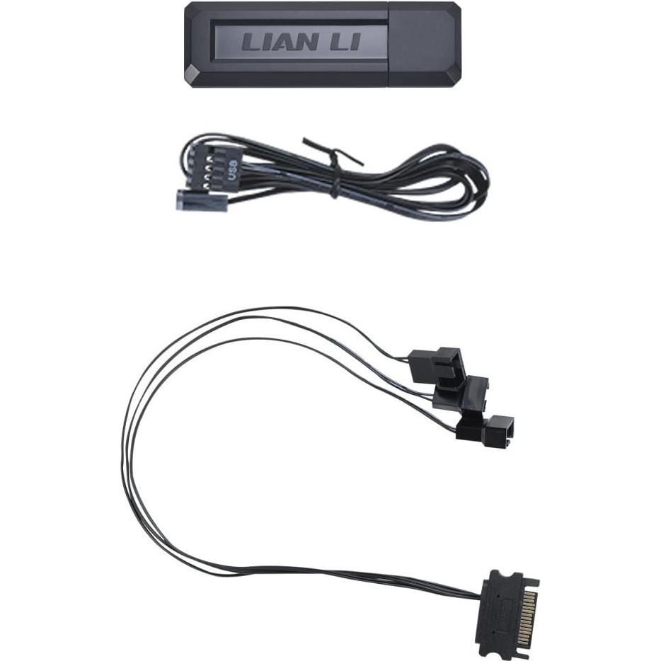 Lian-Li RF-T-B Wireless Controller, Black, Controller ventole PC, Nero