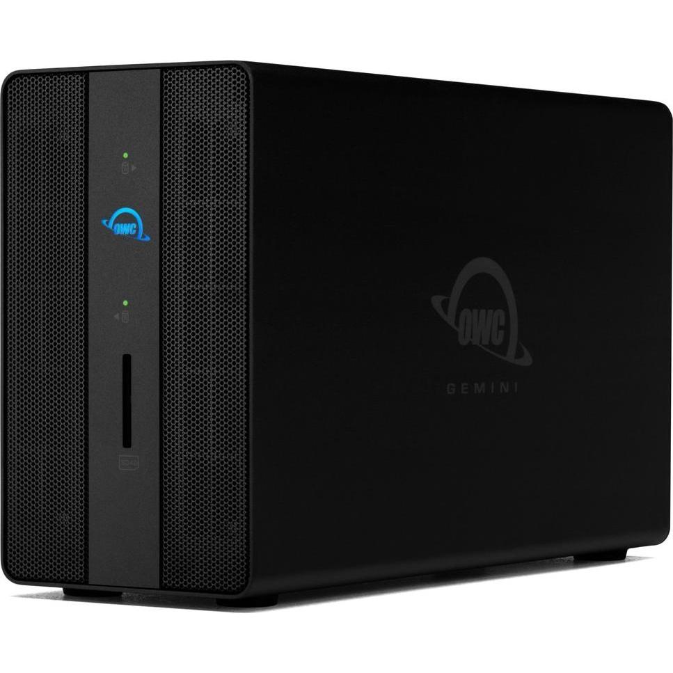 OWC Gemini 8GB Dual drive TB3 RAID Storage and Docking Enclo (8 TB), Externe Festplatte, Schwarz
