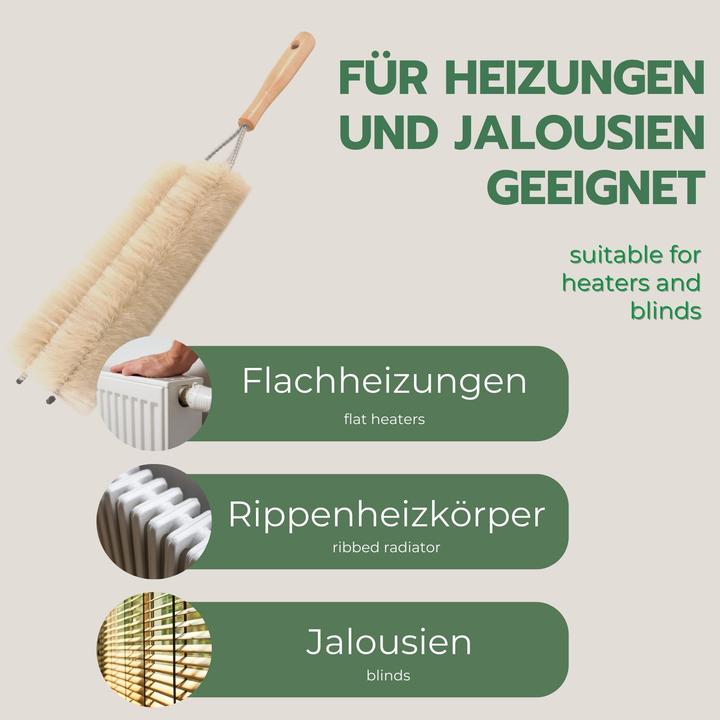 Produktbild Novaliv 3X Heizkörperbürste Rippenheizkörper Heizungsbürste Heizkörper Reinigungsbürste 47x14cm IDEA (1 Stk.)
