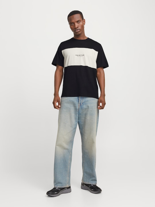 Actual product image Jack & Jones Jorvesterbro Block Tee Ss Crew Styd Aw24 (M)