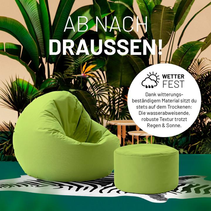 Produktbild Lumaland Sitzsack 45 x 25 cm, Grün
