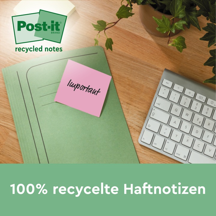 Actual product image Post-it Recycling Notes (76 x 76 mm)