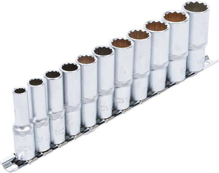 Actual product image BGS Socket Set, 12-point, deep 10 mm (3/8") Drive 8 - 19 mm 11 pcs. (10 mm)