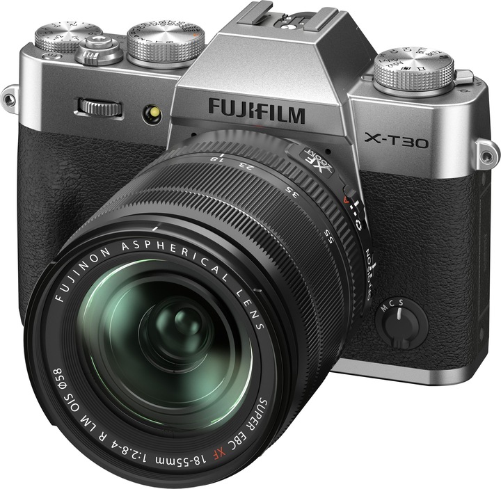 Produktbild Fujifilm X-T30 II + FUJINON XF 18-55mm F2.8-4 R LM OIS (Silber) (18 - 55 mm, 26.10 Mpx, APS-C / DX)