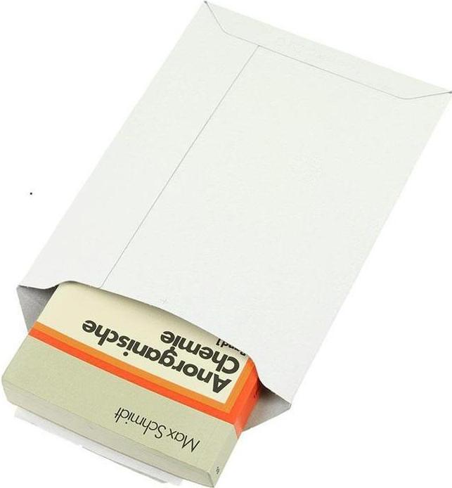 Produktbild Transpak Versandtasche Masse 175x250mm A5 Gewicht 500g/qm Vollpappe weiss SK LxBmm (100 x)