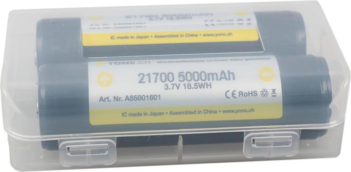 Actual product image Yonc 21700 Li-Ion battery with 5000 mAh (One size)