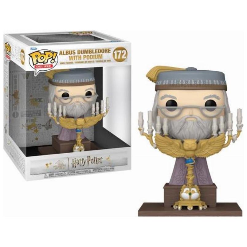 Funko Harry Potter POP! Deluxe Vinyl Figur Deluxe Dumbledore w/Podium 12 cm