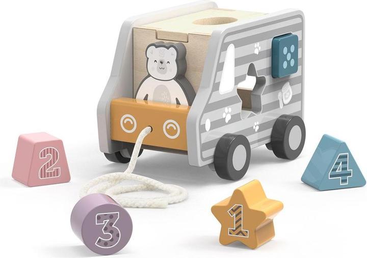 Image du produit Viga Toys Chariot à tirer en bois