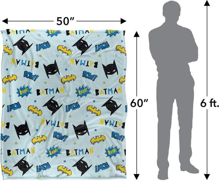 Produktbild Batman Decke Rundum bedruckt (152 x 127 cm)