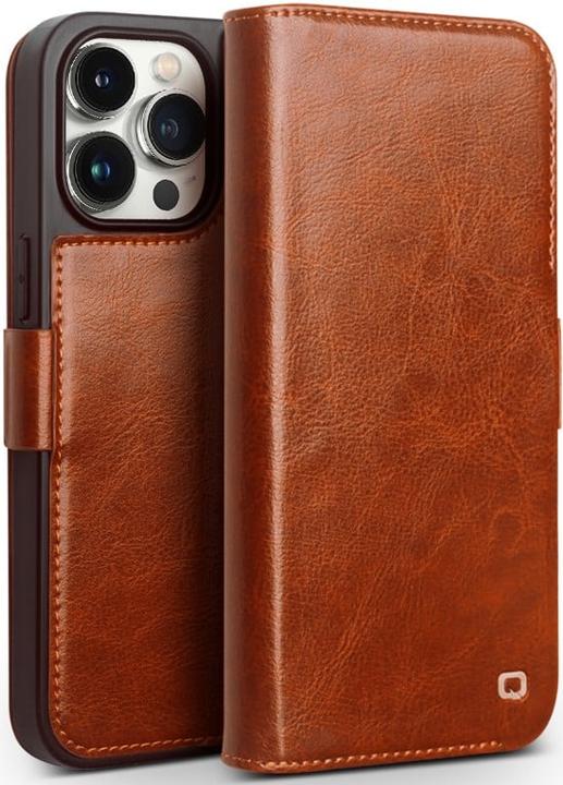 Immagine prodotto QiAlino Custodia flip con chiusura magnetica Marrone chiaro (Apple iPhone 14 Pro Max)