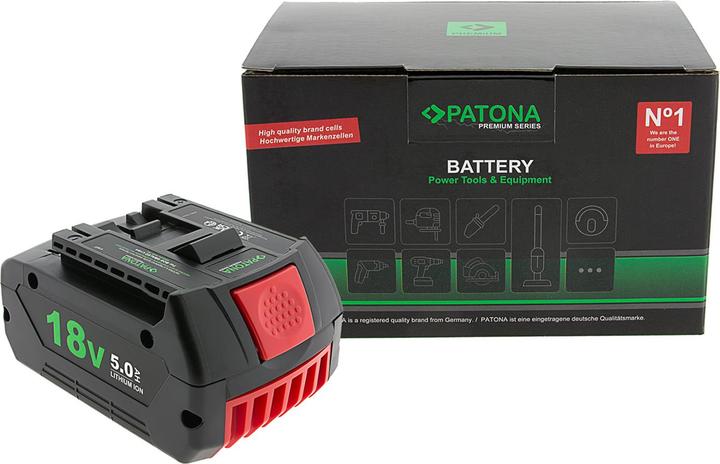 Actual product image Patona Akku Bosch GBA 18V 5.0Ah LED (18 V)