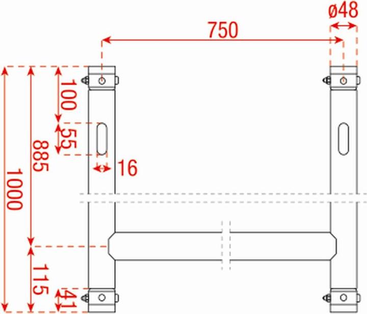 Actual product image Showtec H-Downrigger