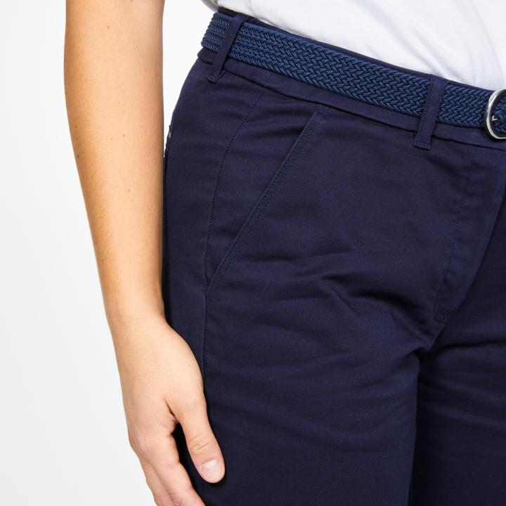 Image du produit Inesis Chinos de golf en coton pour femmes - MW500 Bleu marine (46)