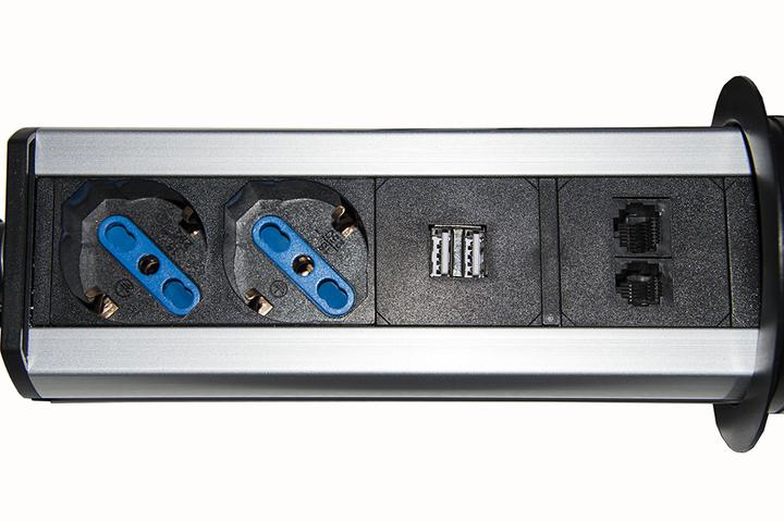 Image du produit multipresa da tavolo a scomparsa con (1.60 m)