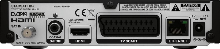 Image du produit Telestar Starsat HD+ (0.00 Go, DVB-S, DVB-S2)