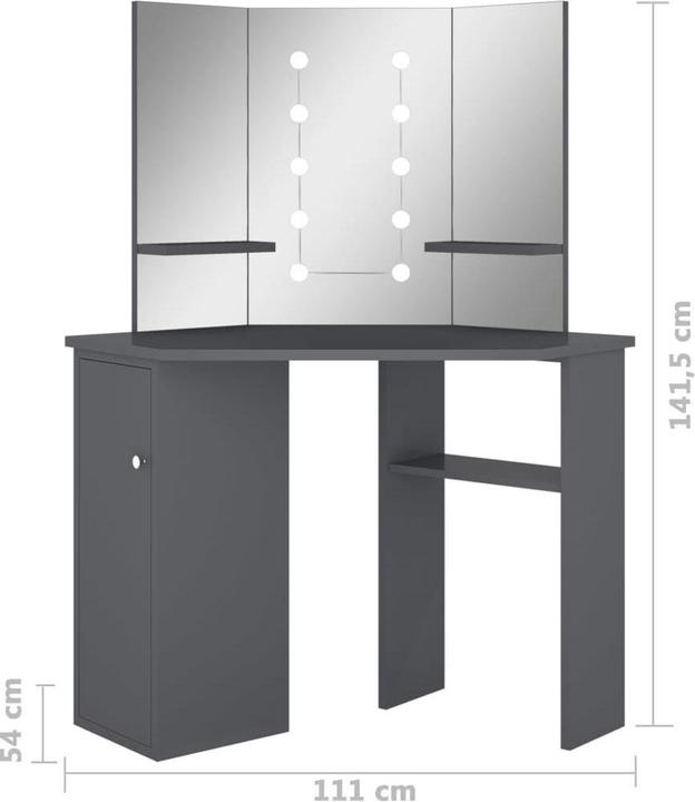 Image du produit vidaXL Schminktisch (54 x 111 x 141.50 cm)