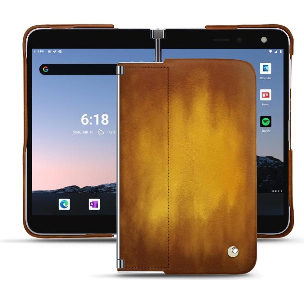 Noreve Lederschutzhülle (Microsoft Surface Duo 2), Smartphone Hülle, Gold
